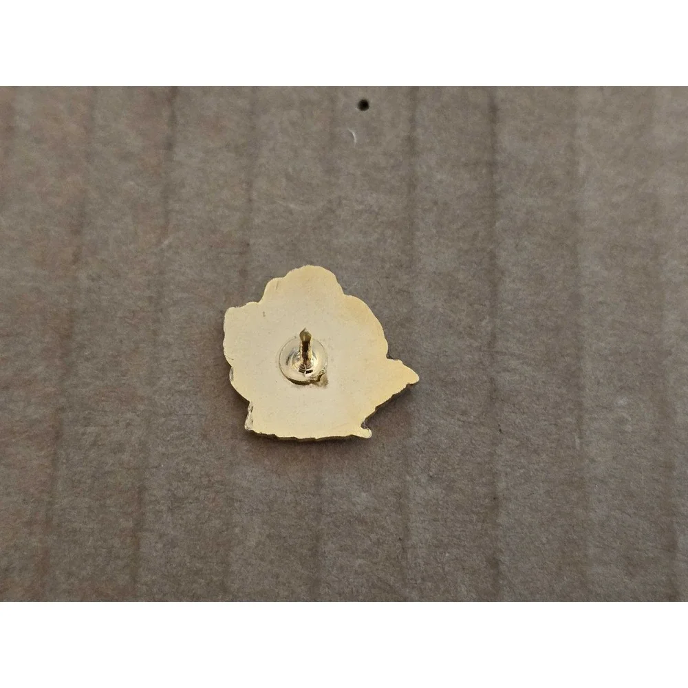 Yellow Rose with Interlocking Rings Jacket Backpack Bag Lapel Vest Hat Pin G26